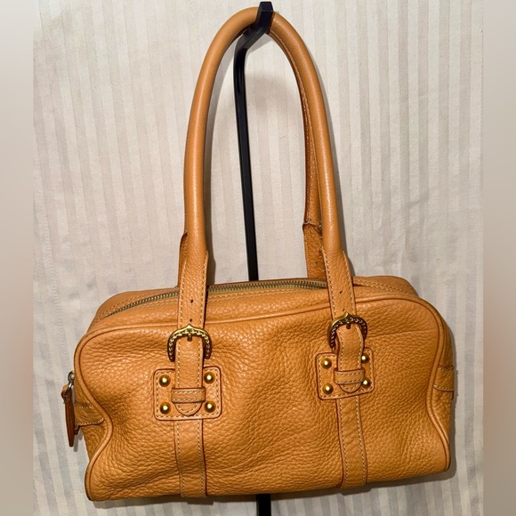 Dooney & Bourke Caramel Colored Top Handle Satchel - Picture 1 of 11